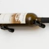 Vino Pins 1 Bottle Metal Wine Rack in Gloss Black finish