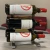 VV Mini 6-Bottle Table Top Metal Wine Rack in Brushed Nickel finish