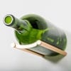 Vino Rails Magnum 1 Bottle Metal wine rack in golden bronze finish
