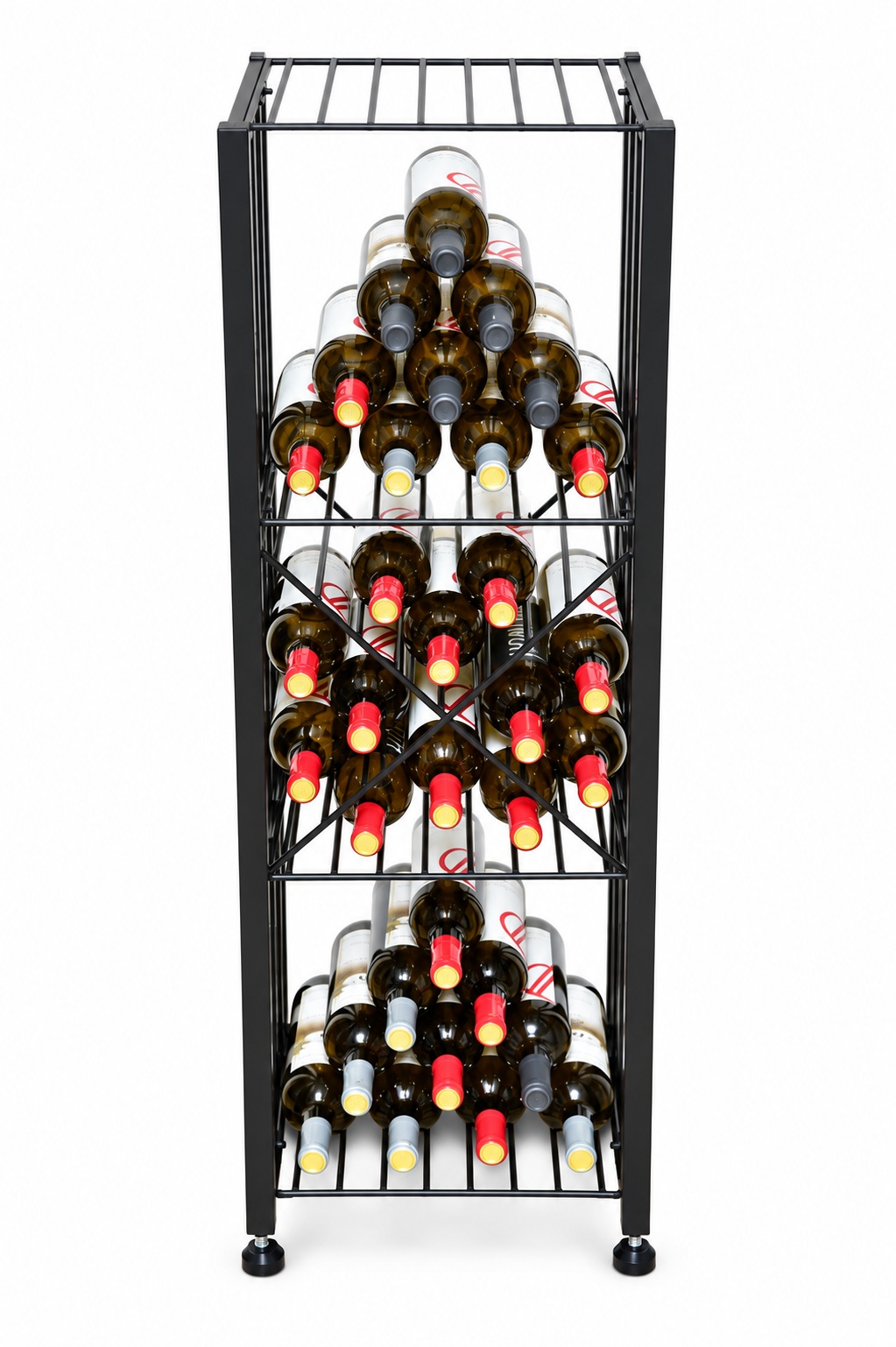 Croisillon bouteilles de vin en métal