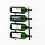 Installation de rangements à bouteilles VintageView (4 bouteilles, Chrome Luxe finish)