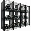 Case & Crate Bin with optional Extension units in matte black finish