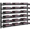 Evolution Wine Wall wall mounted metal wine rack system