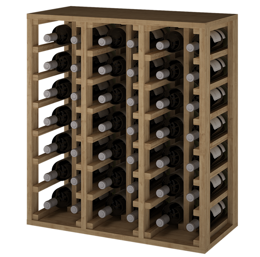 Casiers en pin pour bouteilles