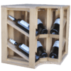 Présentoir à vin double en coin
