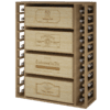 Rangement pour caisses de bouteilles