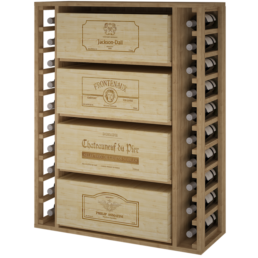 Rangement pour caisses de bouteilles