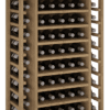Rangement à bouteilles en bois avec tablettes coulissantes