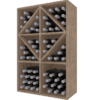 Casier à bouteilles en X