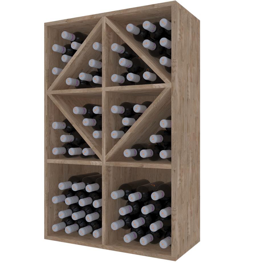 Casier à bouteilles en X