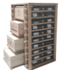 Rangement caisses de vin