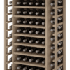 Rangement à bouteilles en bois avec tablettes