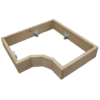 Base pour casier à vin en coin