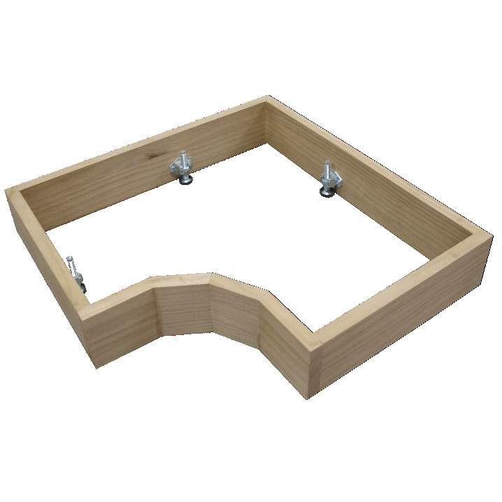 Base pour casier à vin en coin