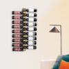 Trincadeira VinoGuard Support à bouteilles mural en métal (18 bouteilles) – Image 6