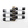 Trincadeira VinoGuard Support à bouteilles mural en métal et bois (6 bouteilles) – Image 2