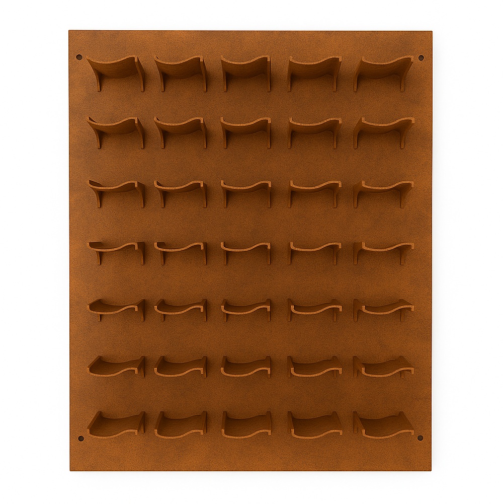 VinoGuard Vintage Support à bouteilles en métal (28 bouteilles) – Image 3